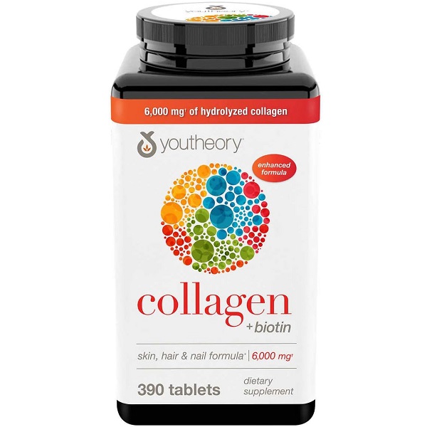 قرص کلاژن ساز یوتئوری مدل Collagen + Biotin بسته 390 عددی