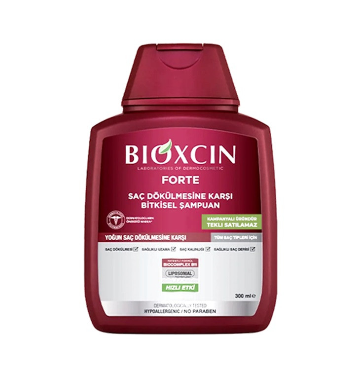 شامپو بیوکسین فورت ضد ریزش گیاهی 300 میل | Bioxcin Forte Herbal Shampoo for Intensive Hair Loss 300ml