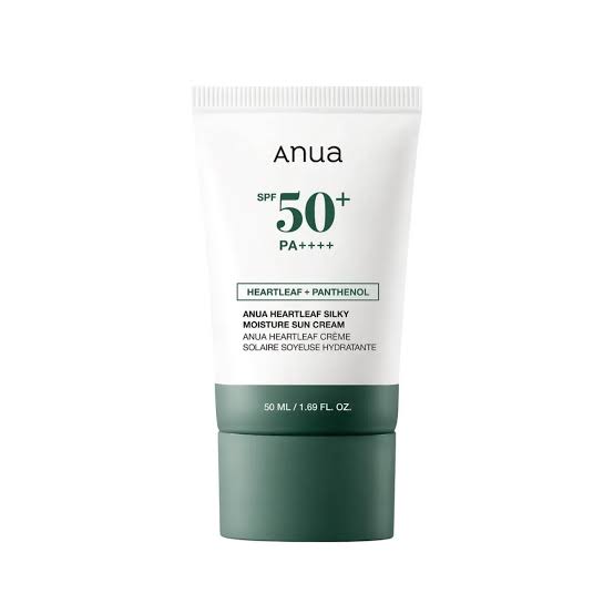 ضد آفتاب هارت لیف آنوا (Anua Heartleaf Silky Moisture Sun Cream)50 میل